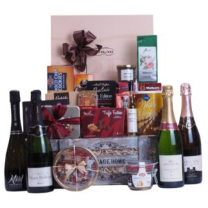 Exkluzív pezsgőbomba ajándékkosár